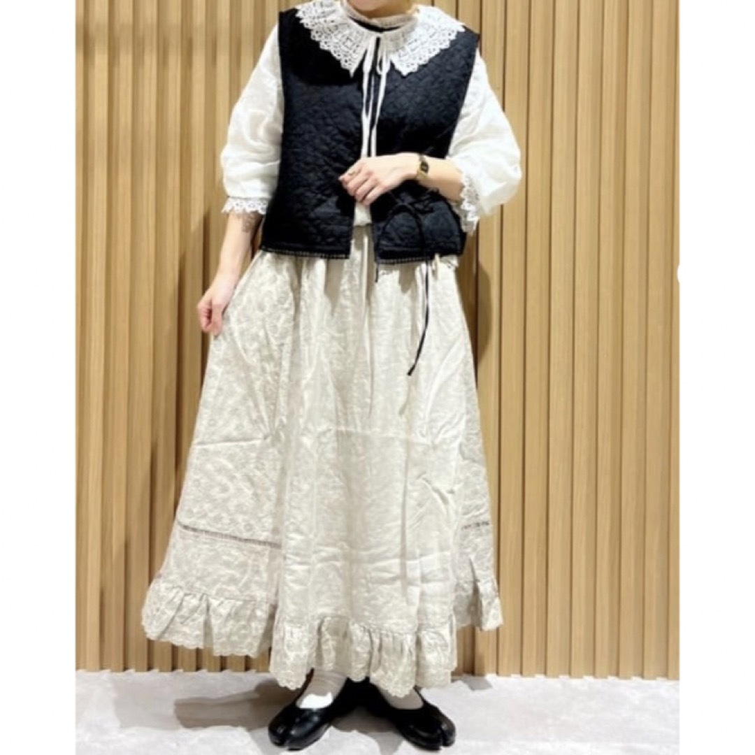 サマンサモスモス　SM2 【kazumiコラボ】刺繍レース3WAYスカート