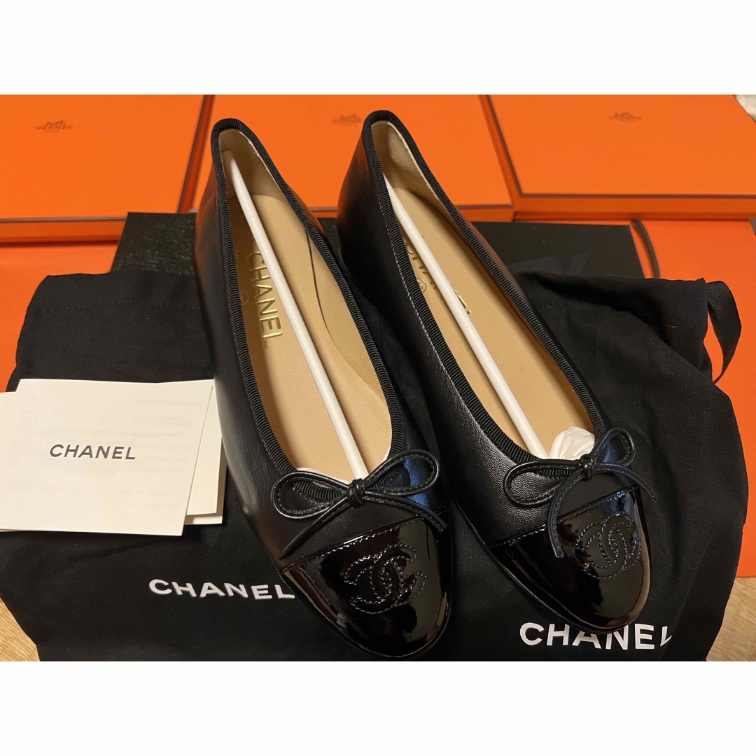 CHANEL定番バレエシューズ23.5cm美品