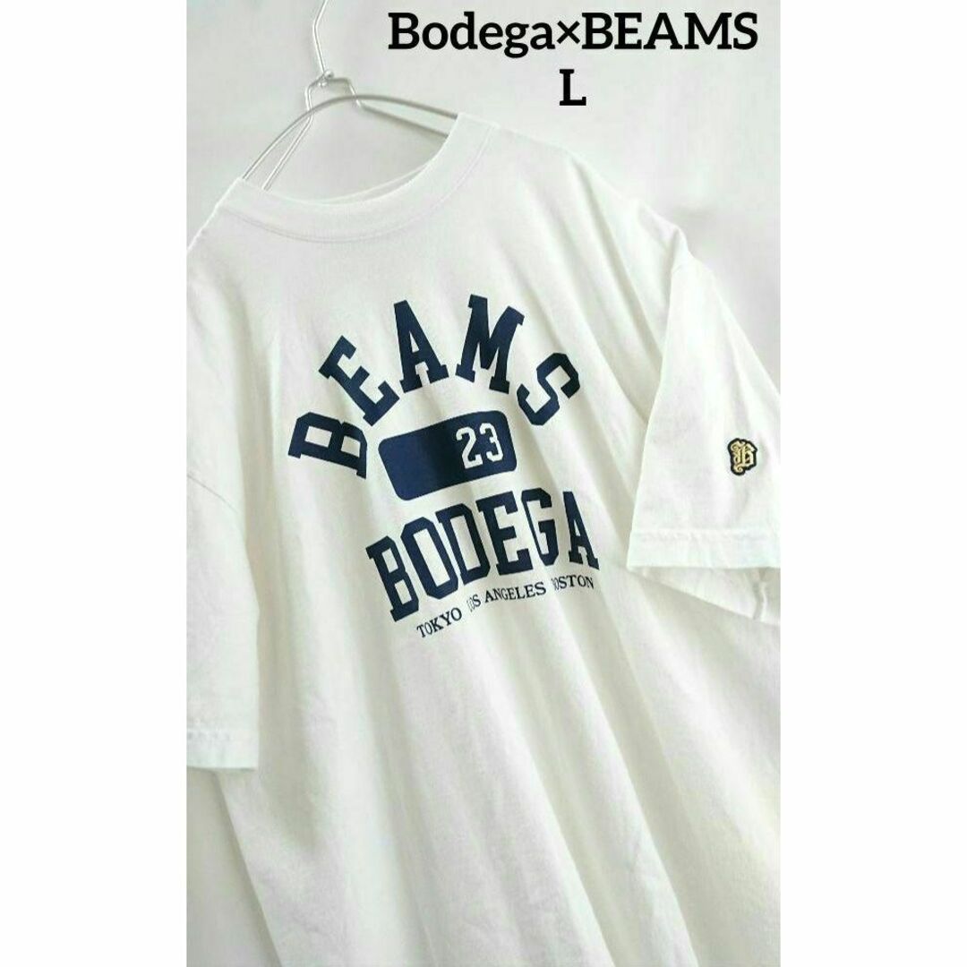 ✨新品 ビームス Bodega×BEAMS Tシャツ プリント 半袖 L 刺繍