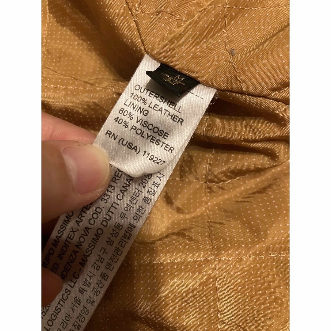 Massimo Dutti - Massimo Dutti キルティング ラムレザー ジャケット