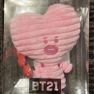 ビーティーイシビル(BT21)の新品★BT21★BTS★プラッシュドール★コーデュロイ★TATA★ピンク(キャラクターグッズ)