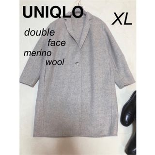 ユニクロ(UNIQLO)のRino0529 様　専用　美品　UNIQLO ダブルフェイス　ウール　コート(ロングコート)