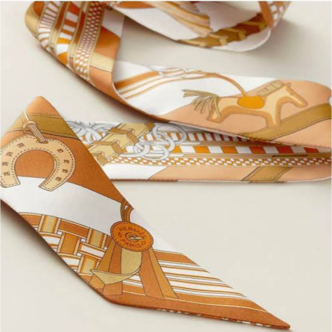Hermes - 一度のみ着用*エルメス*ツイリー*馬勒とチャームの通販 by