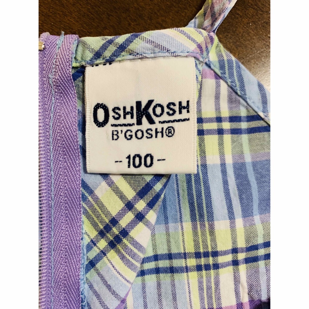 OshKosh(オシュコシュ)のオシュコシュ　OSHKOSH ワンピース　チェック　100  キッズ/ベビー/マタニティのキッズ服女の子用(90cm~)(ワンピース)の商品写真