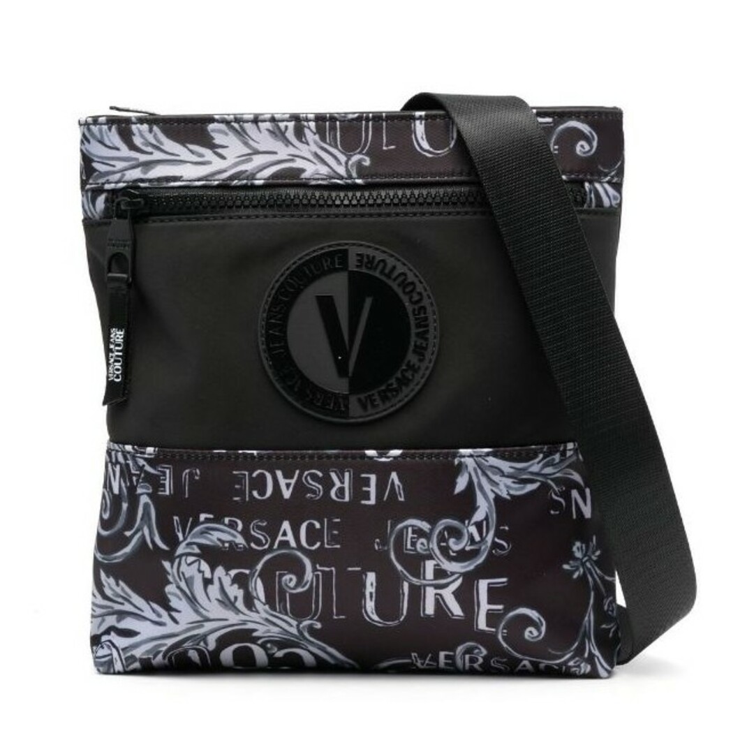 VERSACE JEANS COUTURE メッセンジャーバッグ ブラック メンズのバッグ(メッセンジャーバッグ)の商品写真