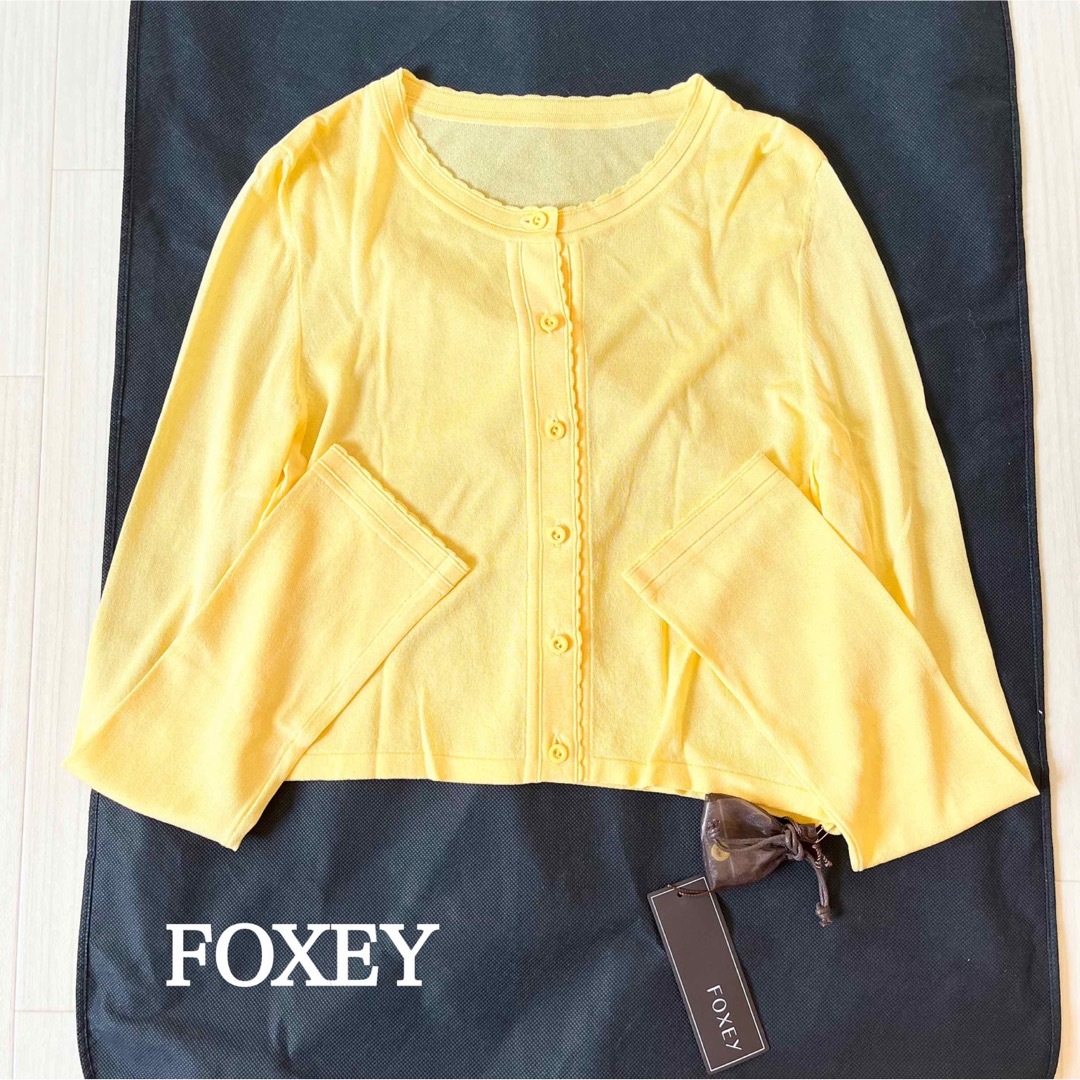 ラスト SALE❣️FOXEYフォクシー 美しいシアーカーディガン