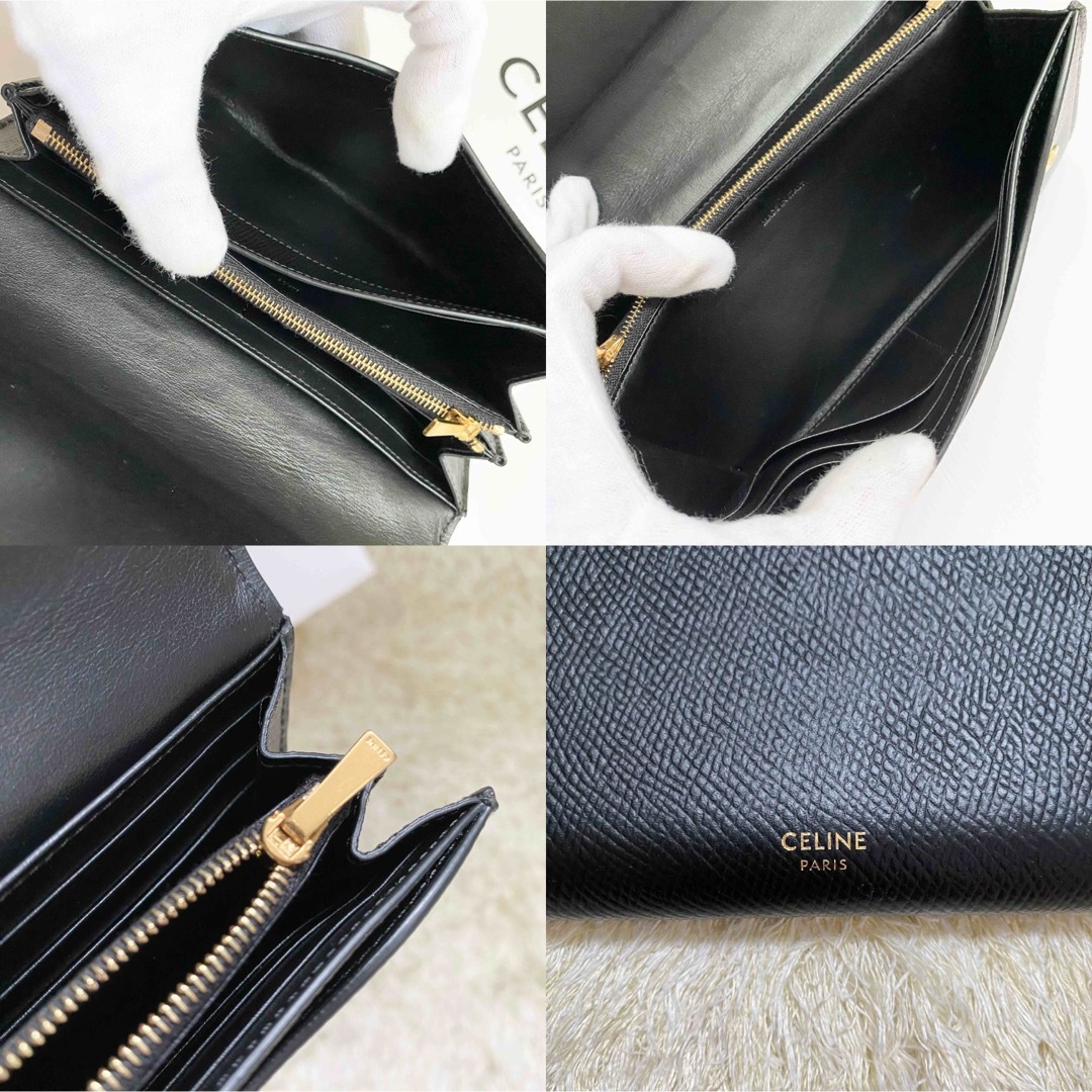 極上美品✨CELINE セリーヌ ラージフラップウォレット 財布