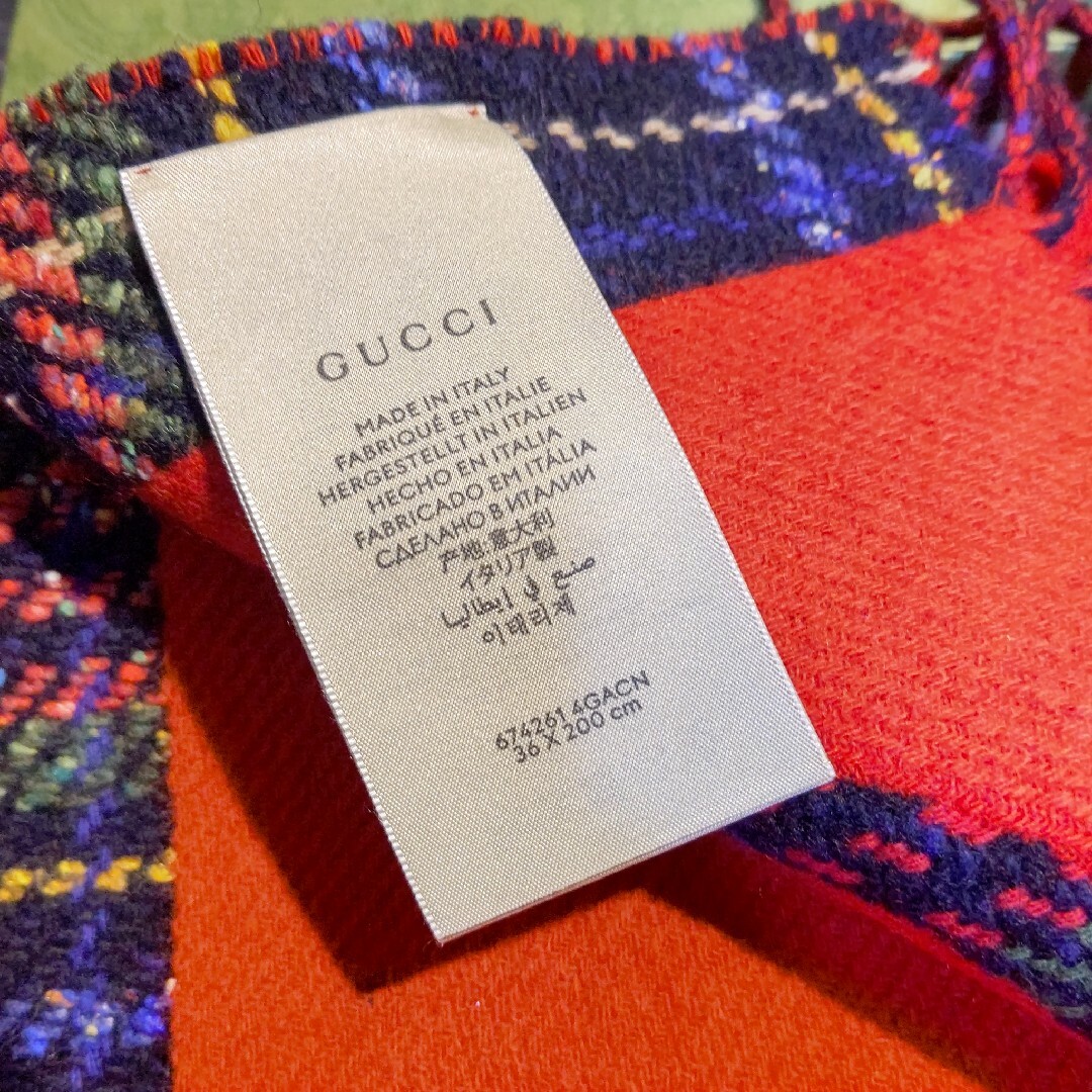 超美品❗️GUCCI限定商品マフラー-