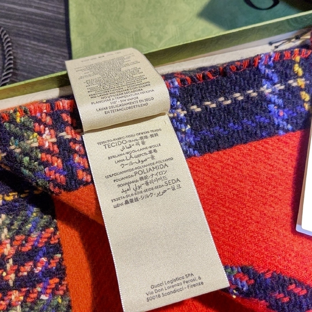 ❤新品箱袋付❤GUCCI マフラー ストール スカーフ ショール❤定価１２万❤
