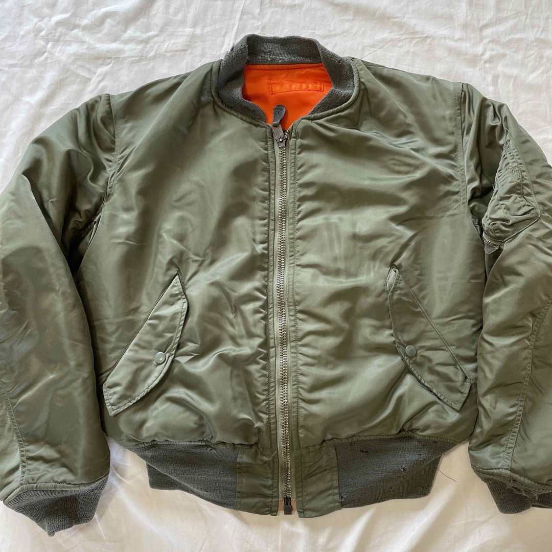 ALPHA INDUSTRIES(アルファインダストリーズ)の70s ビンテージ ma1 b15 フライトジャケット アルファ ミリタリー メンズのジャケット/アウター(フライトジャケット)の商品写真