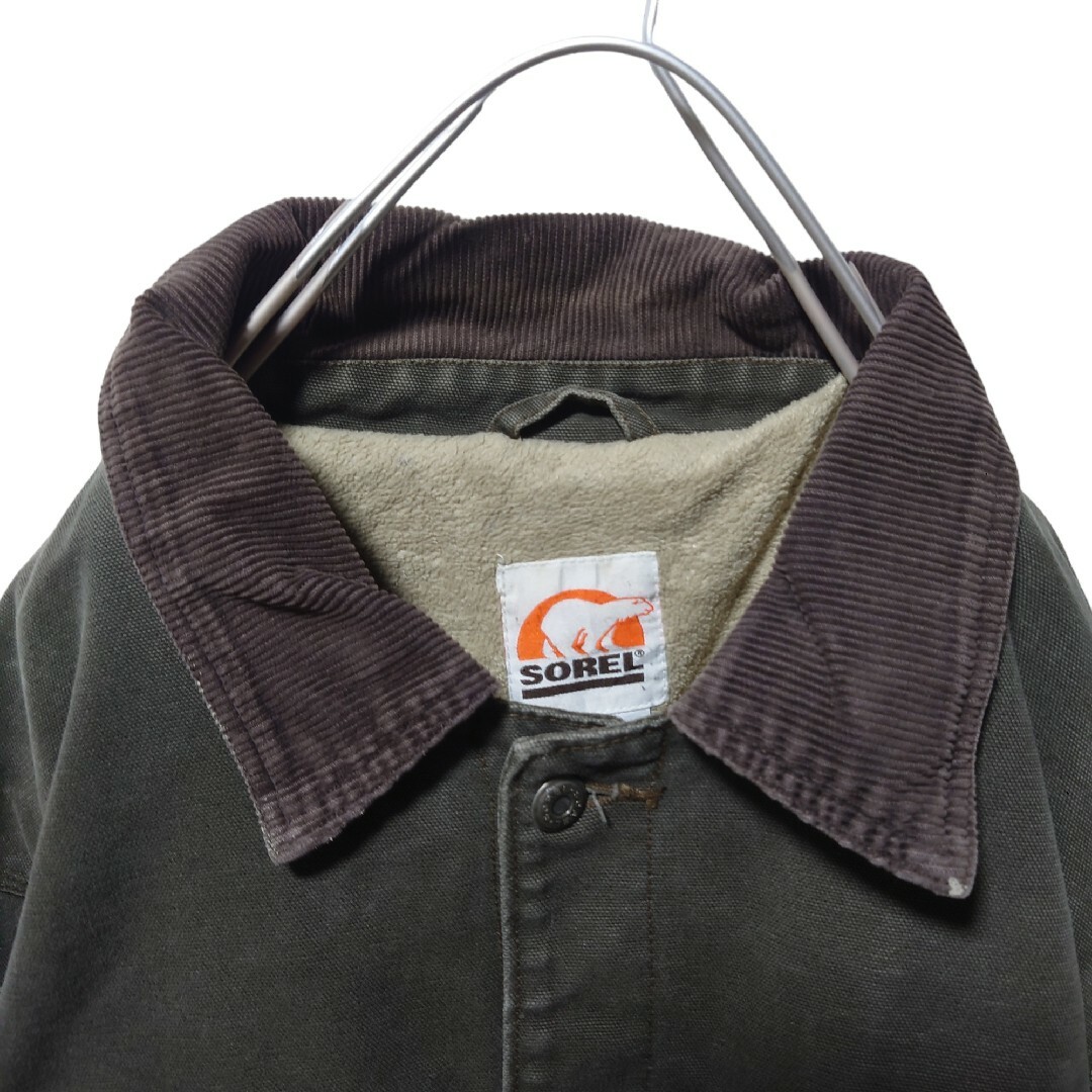 SOREL】 コーデュロイ襟 ダックジャケット ペイント S-128-