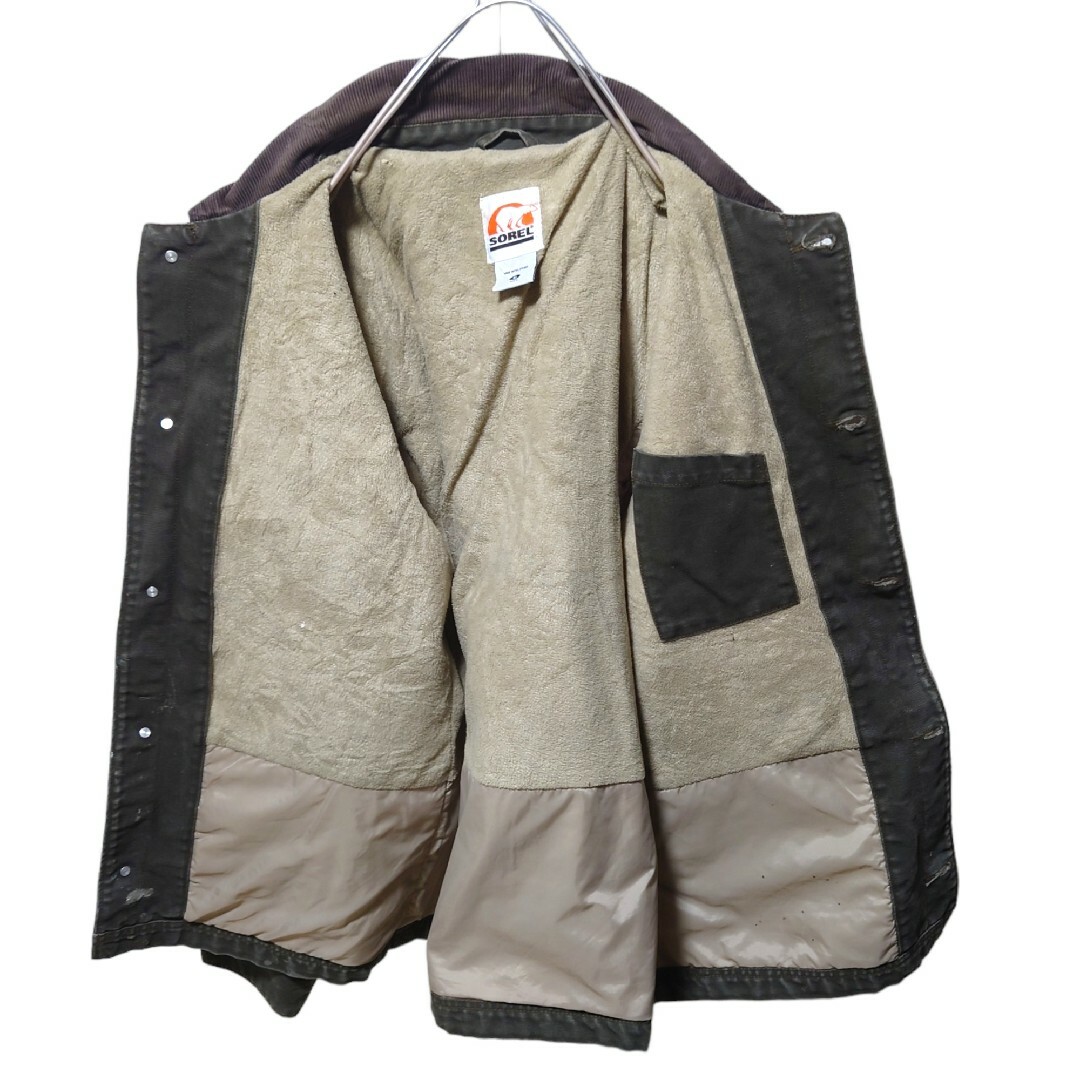 SOREL】 コーデュロイ襟 ダックジャケット ペイント S-128-
