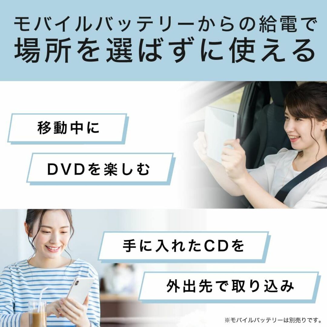 バッファロー ラクレコ iPhone スマホ DVD 再生 CD 取り込み CDの通販