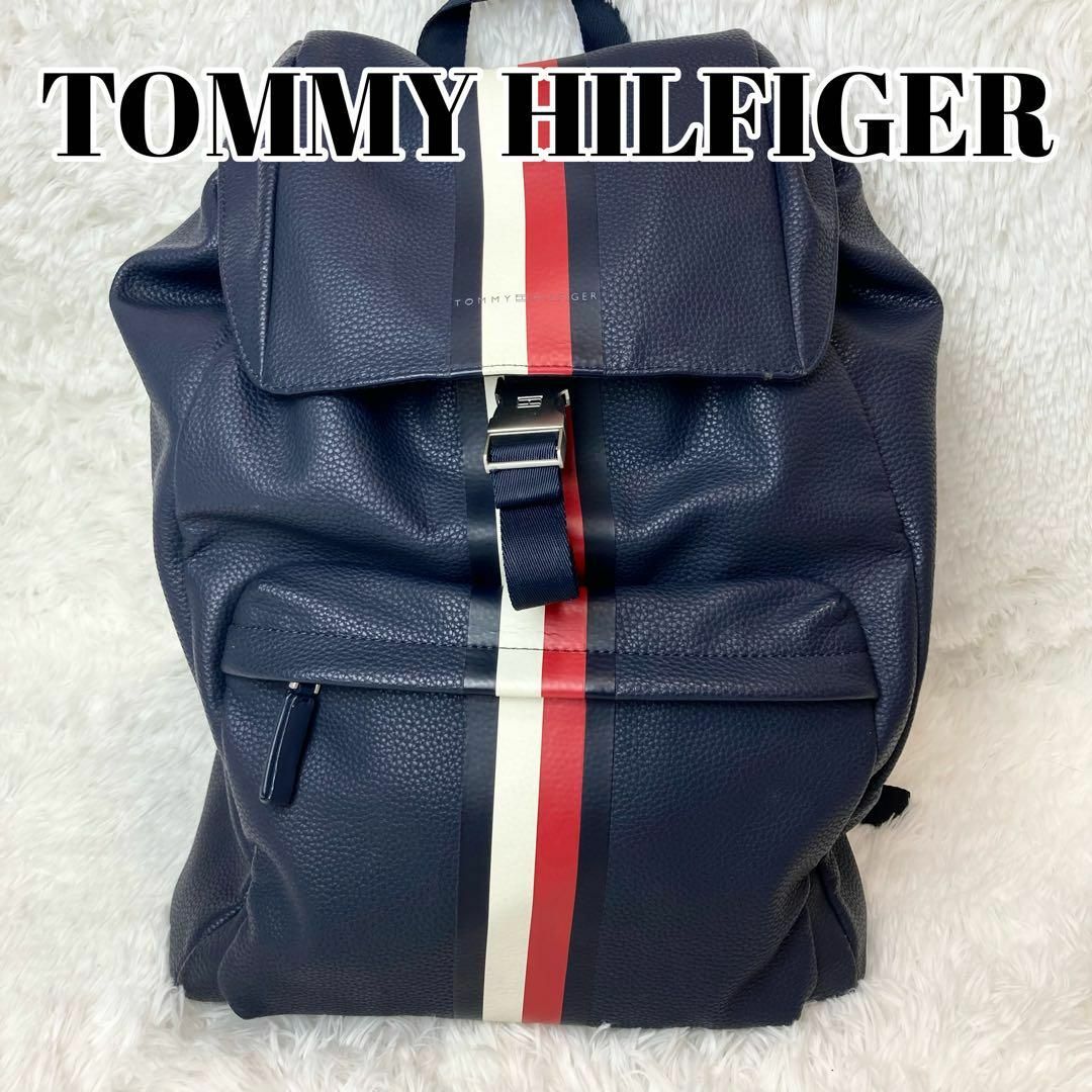 TOMMY HILFIGER トミーヒルフィガー リュック フェイクレザー | フリマアプリ ラクマ