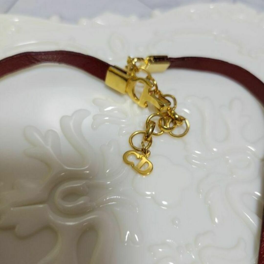 Dior　ゴールド×レッド　ロゴ　チョーカー　ネックレス　ドレス　ワンピース