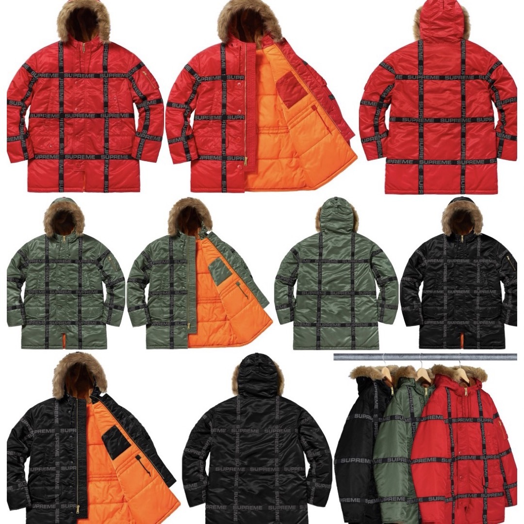 Supreme シュプリーム Logo Tape N-3B Parka