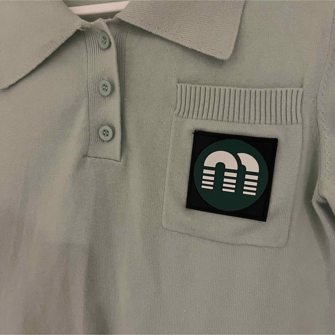 miumiu(ミュウミュウ)のmiumiu ポロシャツ 半袖ニット レディースのトップス(Tシャツ(半袖/袖なし))の商品写真