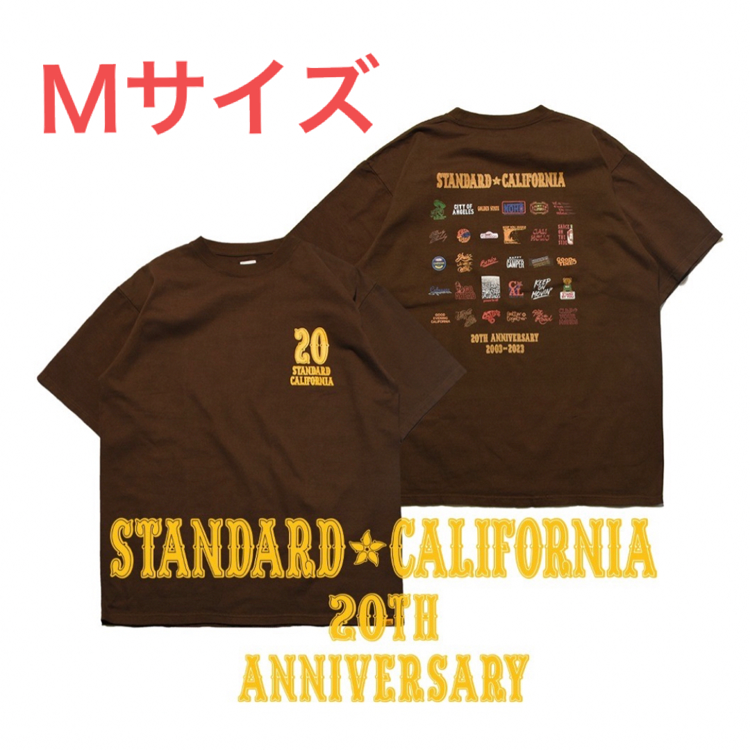 【Standard California】20周年ロゴＴシャツ ブラウン Ｍ