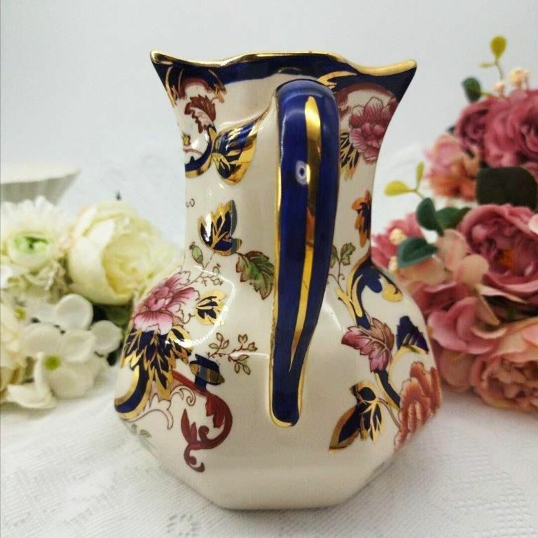 英国 極美品 ミルクジャグ16cm メイソンズ マンダレイ ブルー