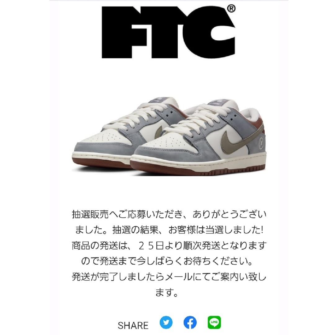 堀米 雄斗×Nike SB Dunk Low Pro QS Wolf Grey-