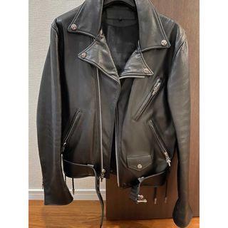 chromehearts クロムハーツ ライダース レザージャケット ブラック