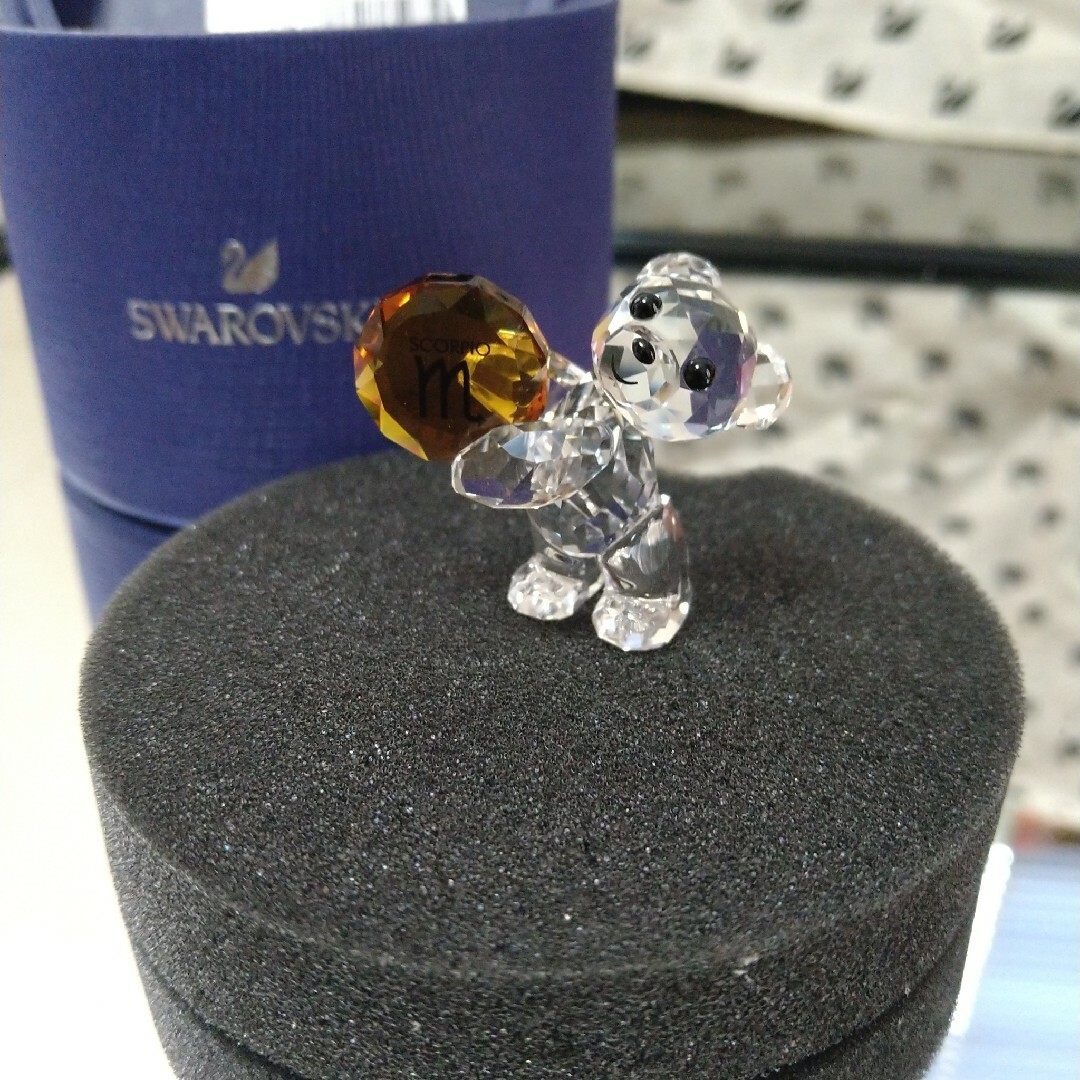 お気に入りの スワロフスキー クリスベア さそり座 置物 Swarovski