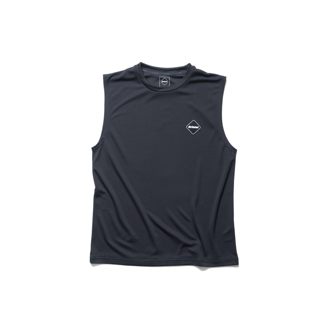 L FCRB 23AW NO SLEEVE TRAINING TOP BLACK