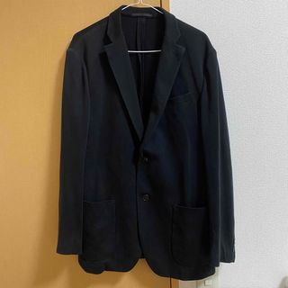 ユニクロ(UNIQLO)のUNIQLO メンズ コンフォートジャケット スリムフィット ブラック(テーラードジャケット)