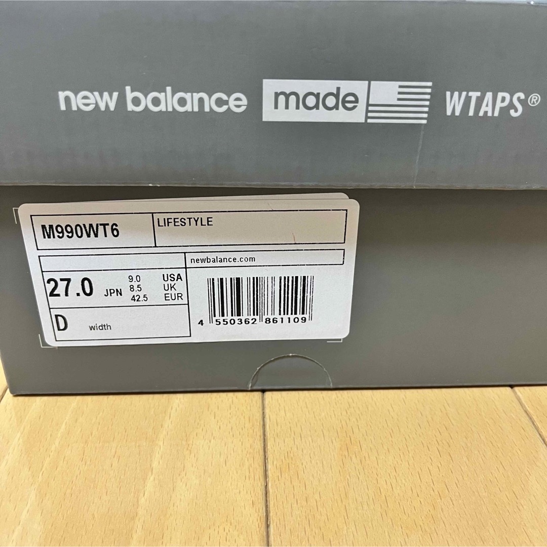 W)taps(ダブルタップス)のWTAPS × New Balance 990V6 "Gray" メンズの靴/シューズ(スニーカー)の商品写真