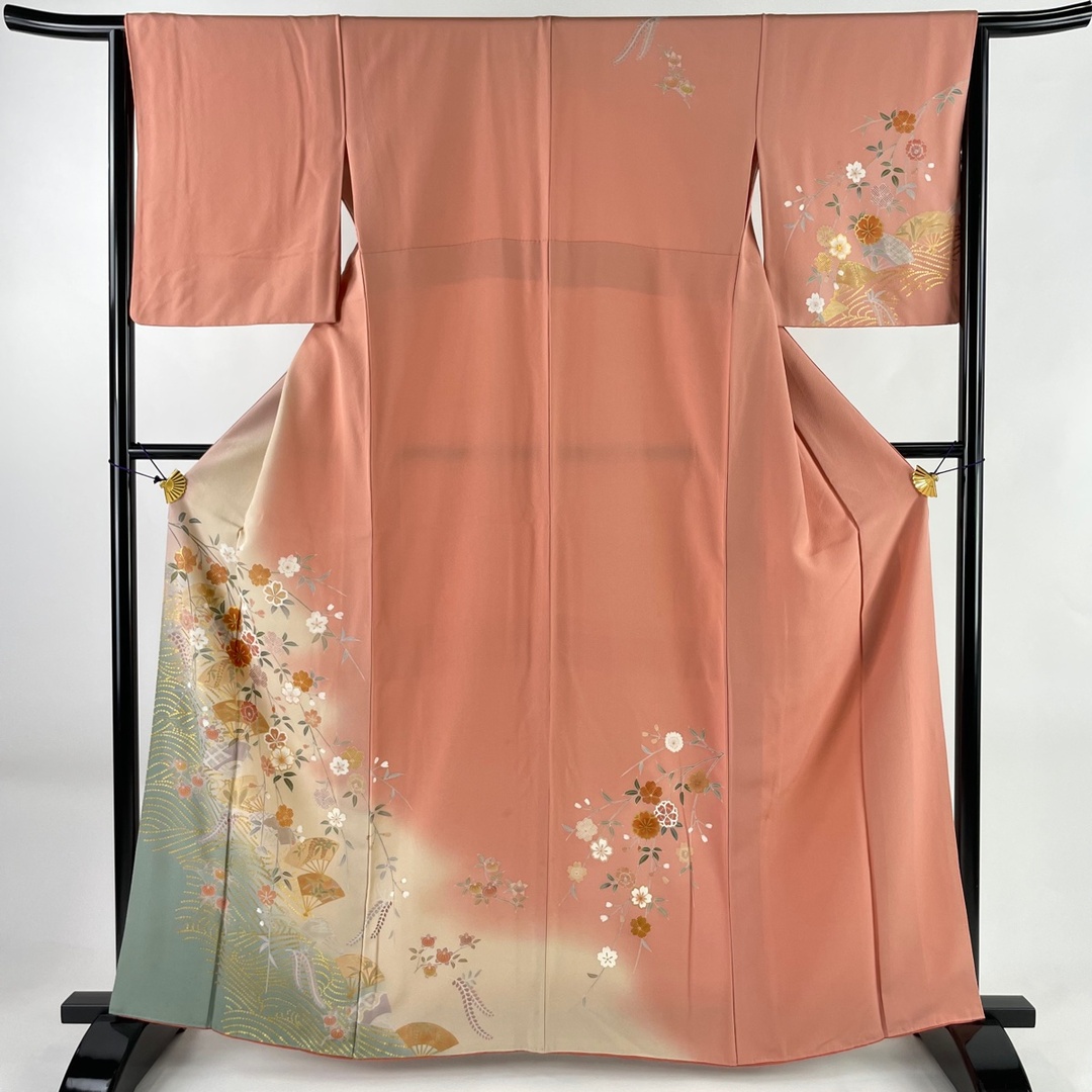 付下げ 身丈163.5cm 裄丈64cm 正絹 美品 秀品 - 着物 付下げ 身丈152.5cm 裄丈62.5cm 正絹 秀品