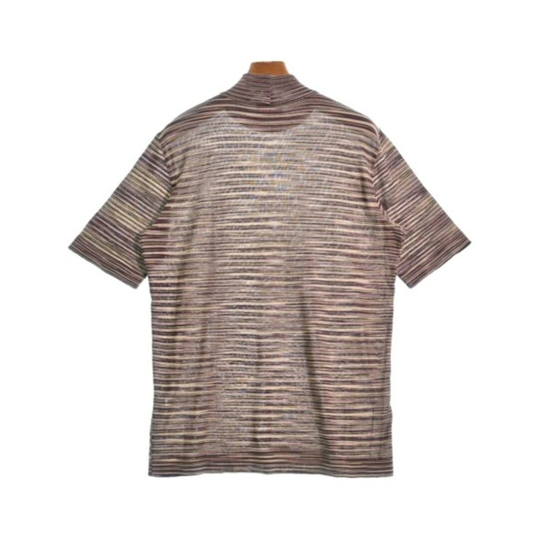 MISSONI(ミッソーニ)のMISSONI ニット・セーター -(L位) ベージュx白等(ボーダー) 【古着】【中古】 メンズのトップス(ニット/セーター)の商品写真