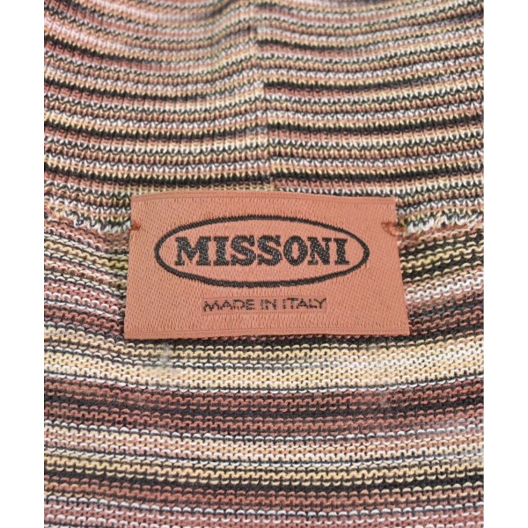 MISSONI(ミッソーニ)のMISSONI ニット・セーター -(L位) ベージュx白等(ボーダー) 【古着】【中古】 メンズのトップス(ニット/セーター)の商品写真