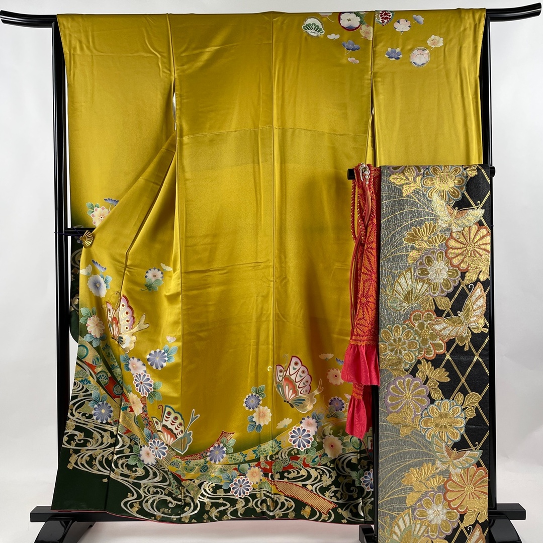 振袖 身丈159cm 裄丈64.5cm M 正絹 美品 秀品