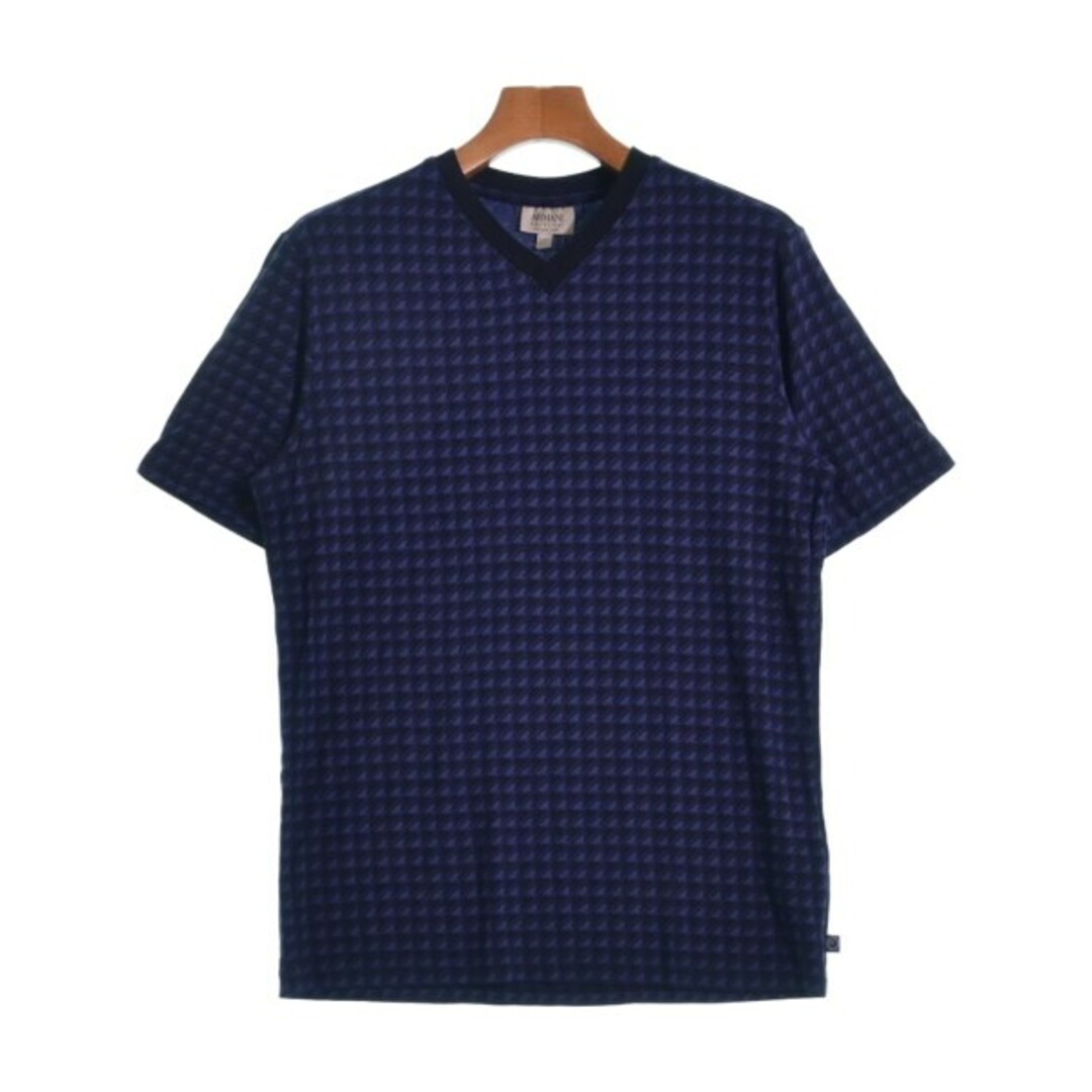 ARMANI COLLEZIONI Tシャツ・カットソー L 紺x黒(総柄)