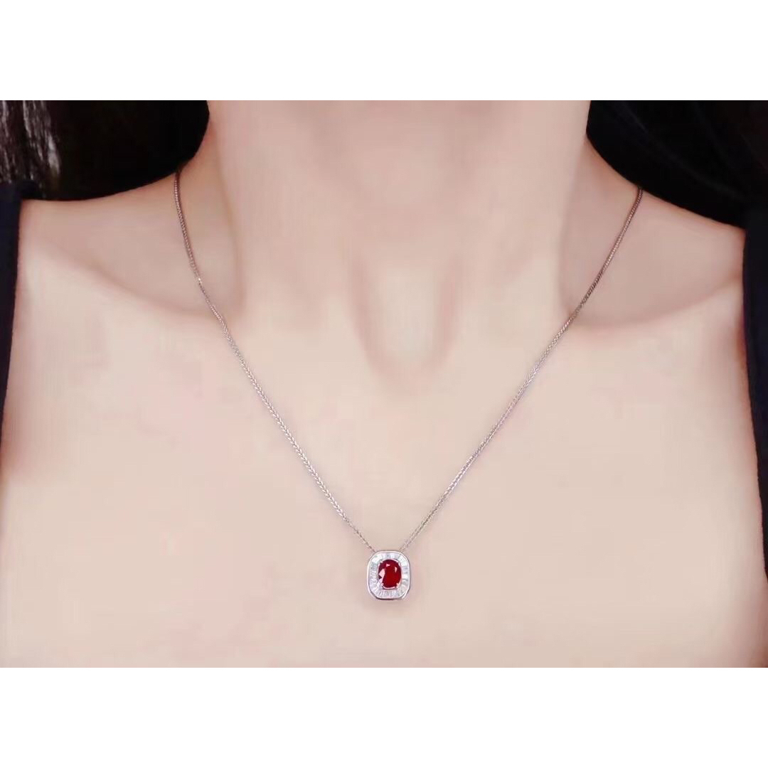 天然ルビー ダイヤ リング ペンダントトップ2Way1.36ct k18 ¥の通販 by ...