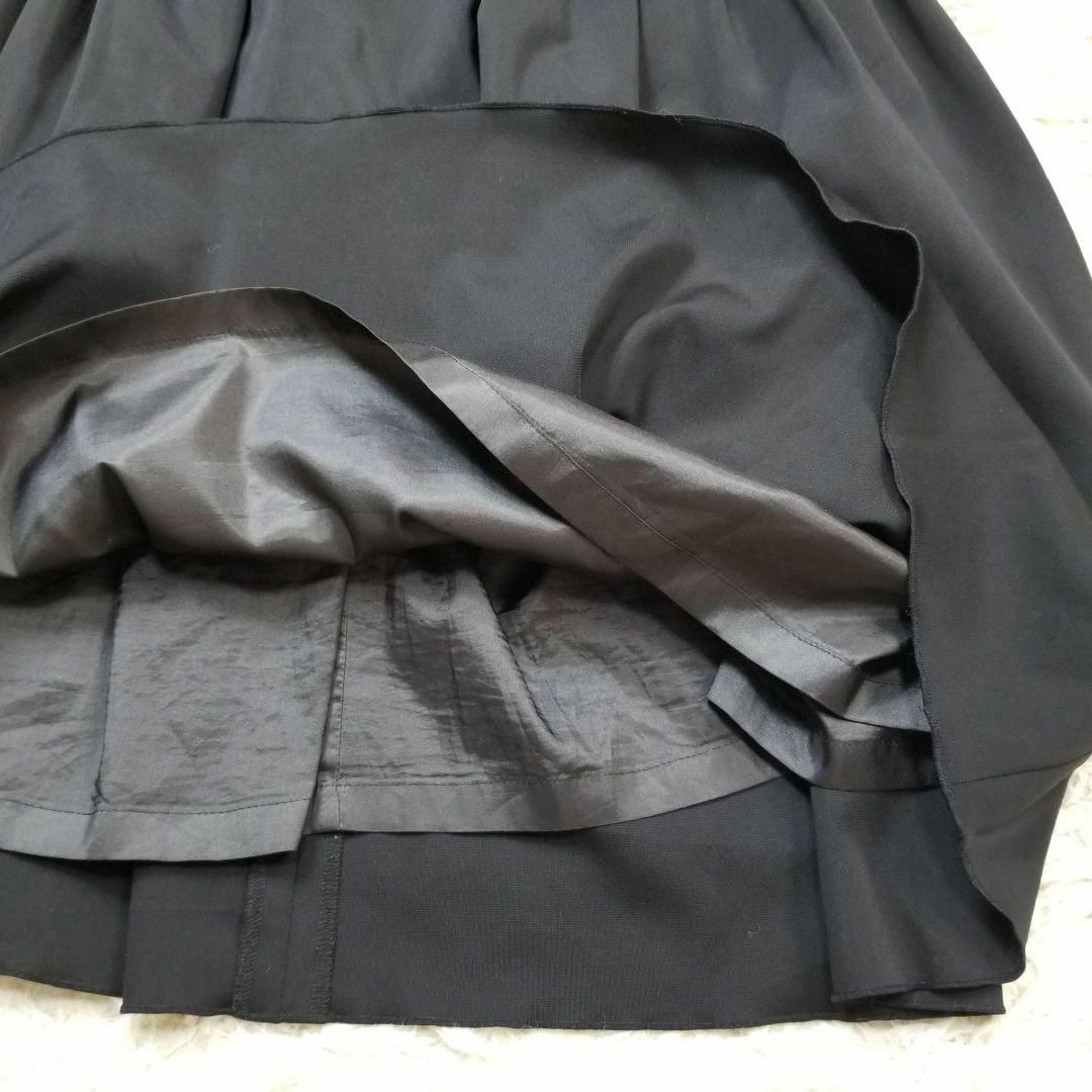 M-premier - 美品M-premierCOUTUREタックプリーツフレアスカート34XS黒