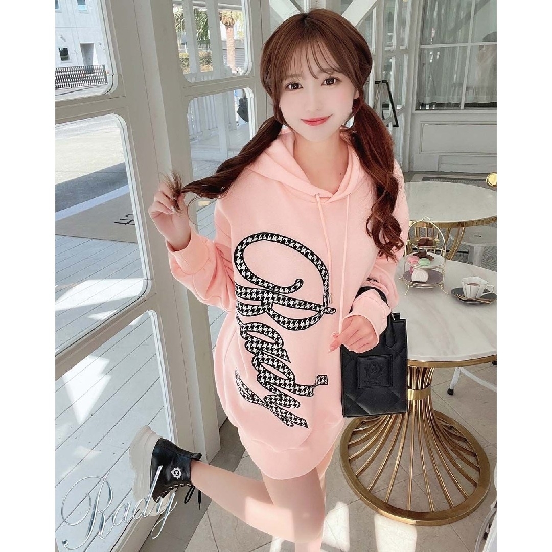 Rady - 【新品未開封】Rady 希少♡千鳥柄ロゴフーディ MR4035 ピンクの