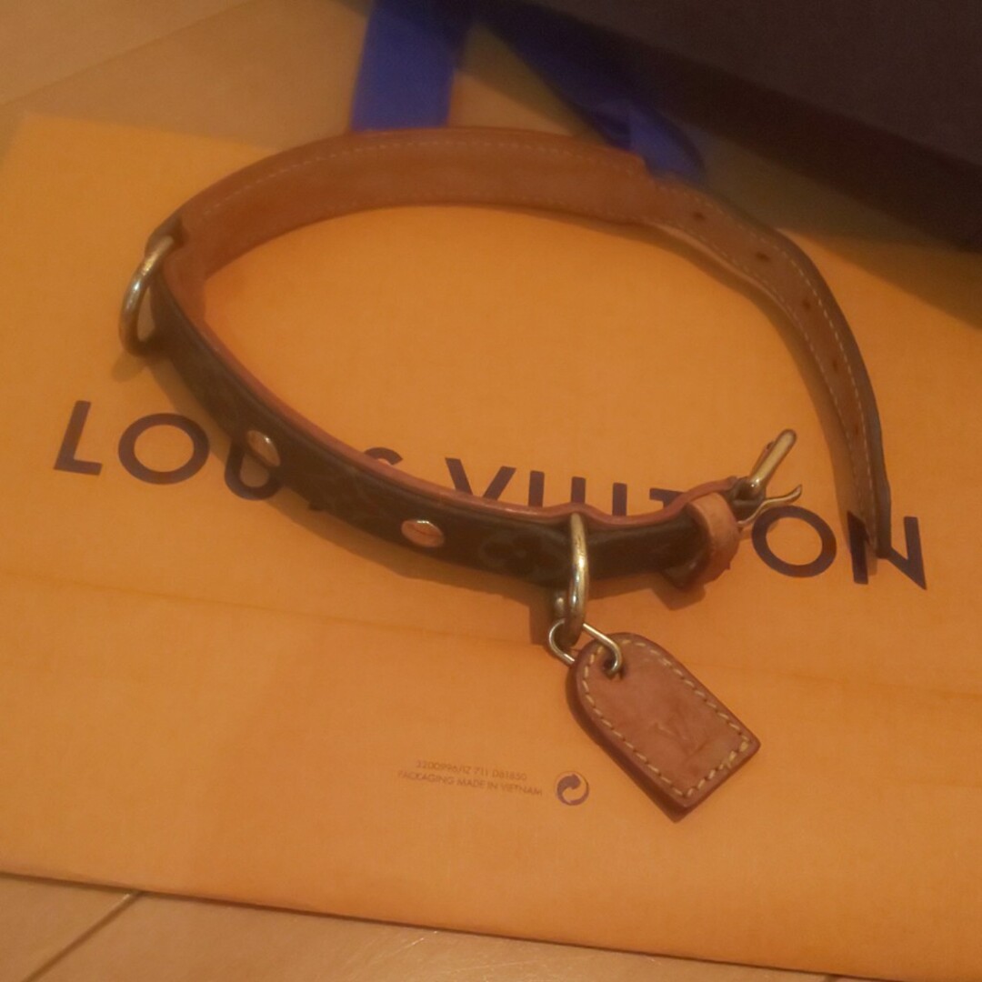 ルイヴィトン louis vuitton モノグラム ペット 首輪 ベルト