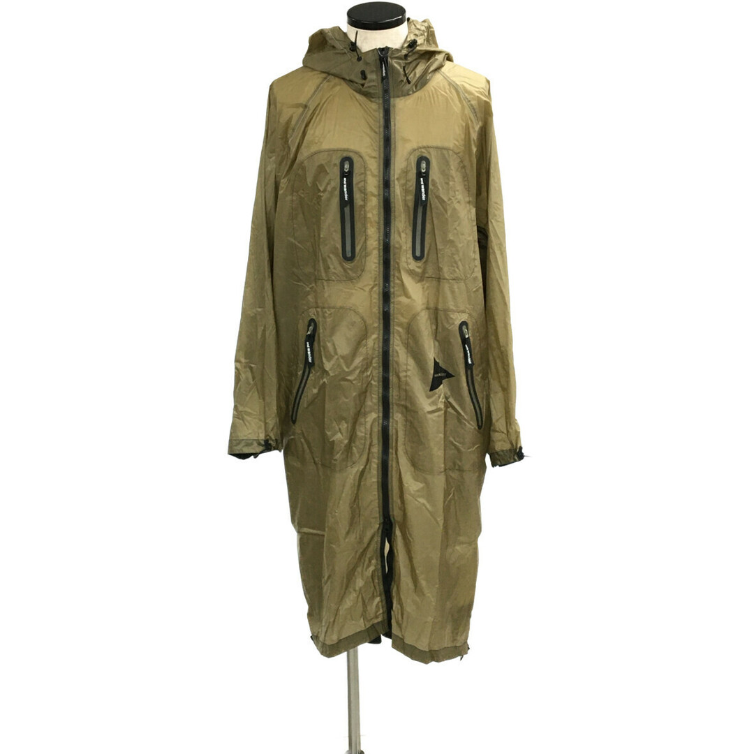 美品 アンドワンダー fly rain long coat