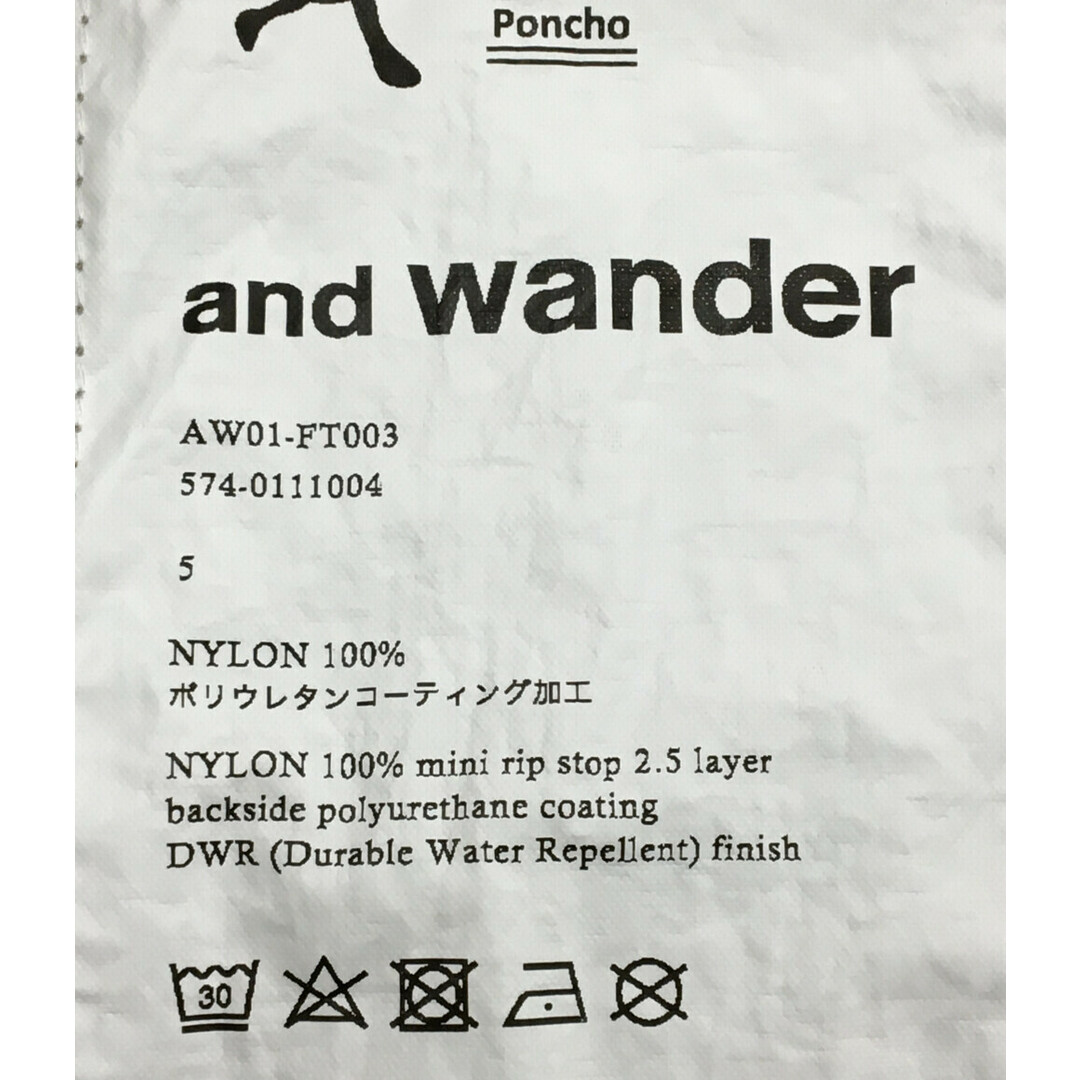 and wander(アンドワンダー)の美品 アンドワンダー fly rain long coat メンズのジャケット/アウター(その他)の商品写真