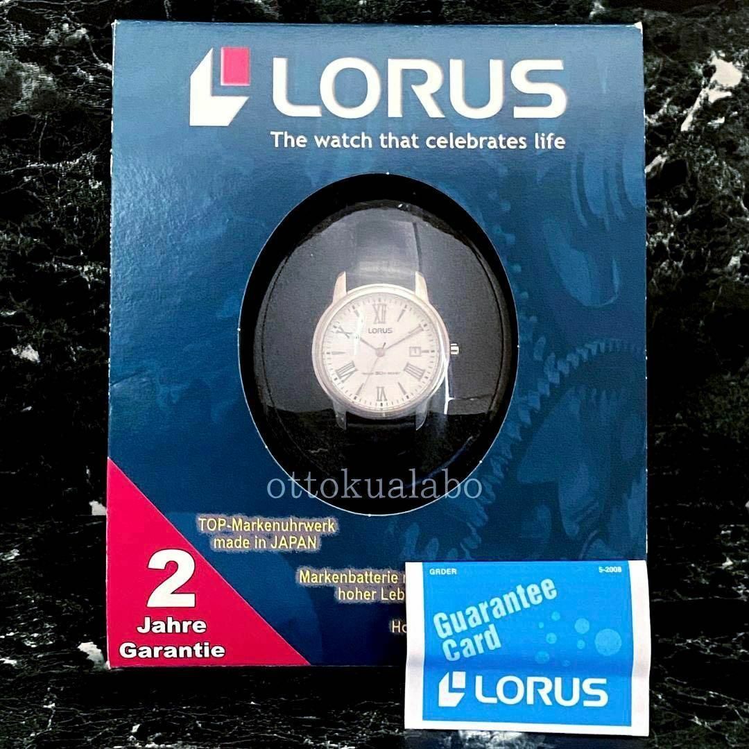 新品セイコーローラスLORUS腕時計メンズ 逆輸入 海外モデル日本製 革レザー