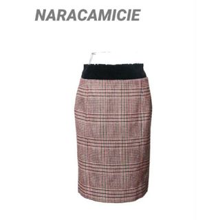 ナラカミーチェ(NARACAMICIE)の✨NARACAMICIE★レディース★チェック柄★膝丈スカート★sizeⅡ(ひざ丈スカート)