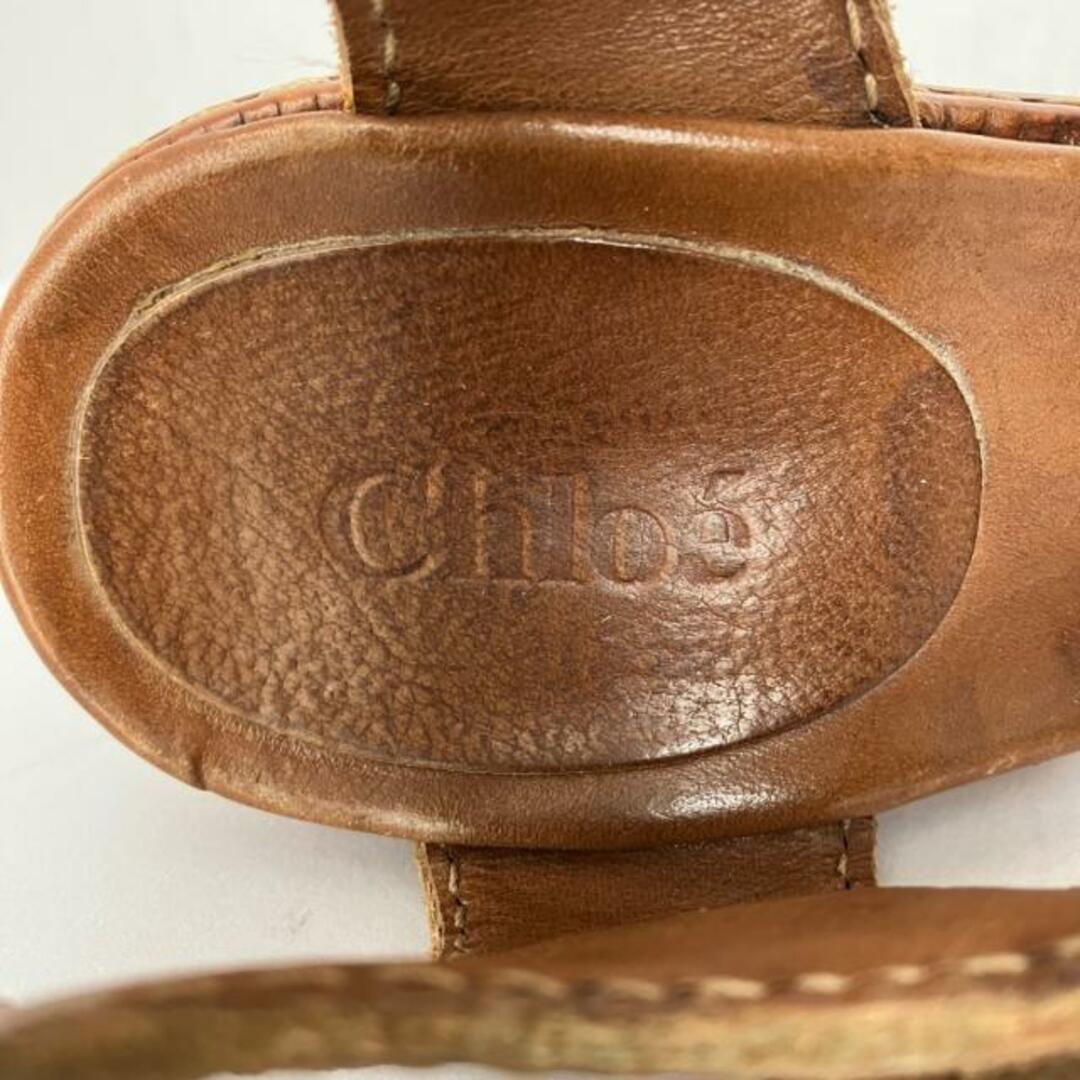 Chloe(クロエ)のクロエ サンダル レディース - ブラウン レディースの靴/シューズ(サンダル)の商品写真