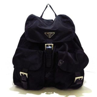 PRADA - 良品 プラダ チェーン レザー リュック バッグ ブラウン