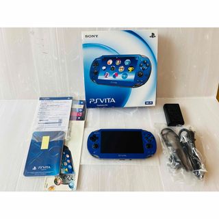 プレイステーションヴィータ(PlayStation Vita)のほぼ新品　PlayStationVita  サファイアブルー PCH-1000(携帯用ゲーム機本体)