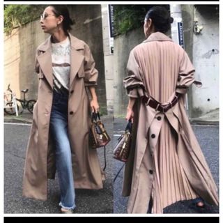Ameri vintage バックプリーツトレンチコート