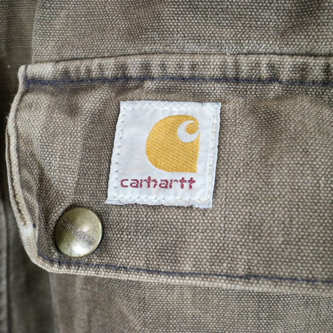 90年代 USA製 Carhartt カーハート アンブレラケープジャケット ワーク アメカジ ストリート (メンズ XL相当) 中古 古着 N5629