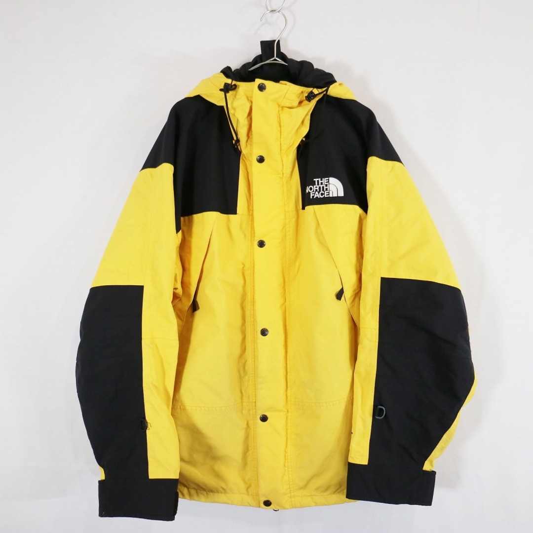 THE NORTH FACE(ザノースフェイス)のTHE NORTH FACE GORE-TEX マウンテンライトジャケット スキーウェア  アウトドア イエロー (メンズ XL) 中古 古着 N5661 メンズのジャケット/アウター(その他)の商品写真