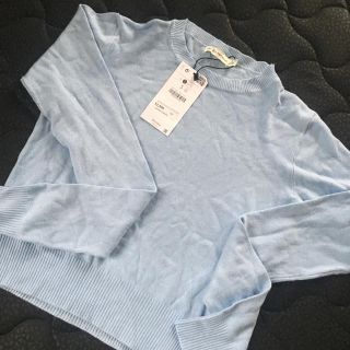 ベルシュカ(Bershka)の新品 bershka ニットトップス スカイブルー(ニット/セーター)