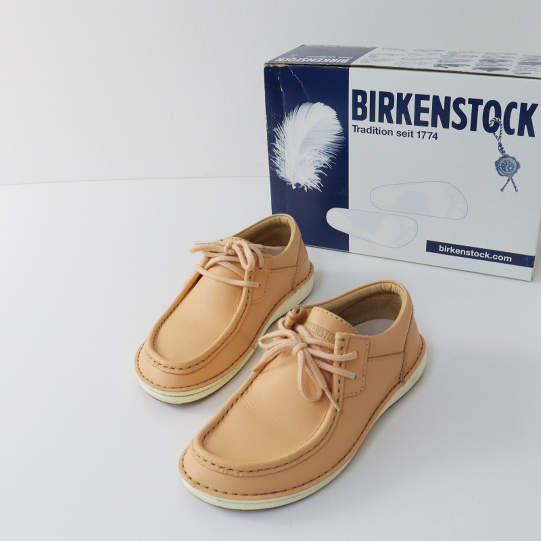 ビルケンシュトック BIRKENSTOCK パサデナ PASADENA ナチュラルレザー デッキシューズ 23cm/ピンクベージュ【2400013485203】